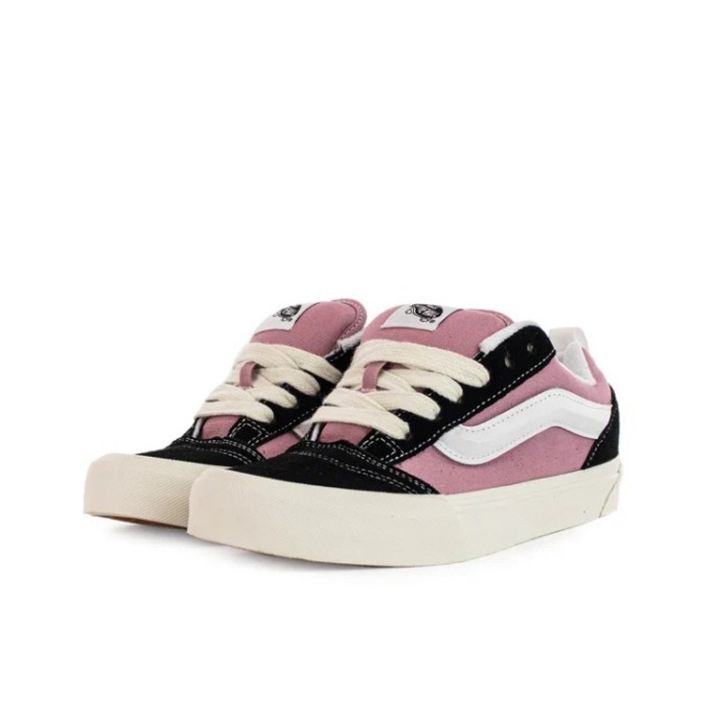 Vans Knu Skool Black Pink Color Suede Skate Shoes VN000D22B9P‎ Women 11 Men 9.5